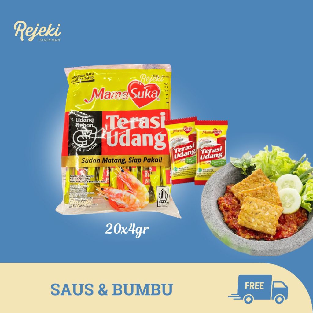 

Mamasuka Terasi Udang Belacan 20x4gr - Rejeki Frozen