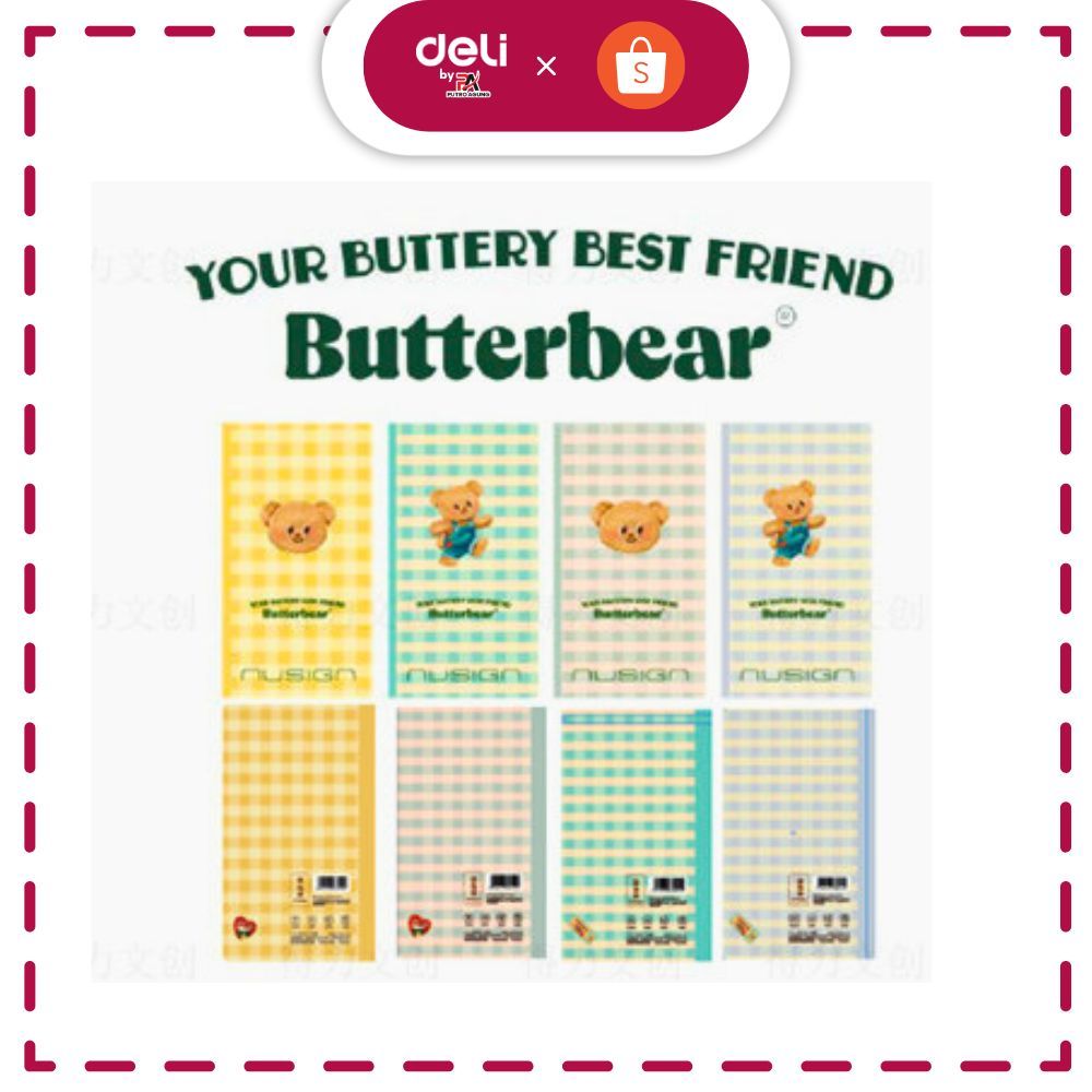

Deli ButterBear Notebook / Buku Mencatat Lucu NS348-B