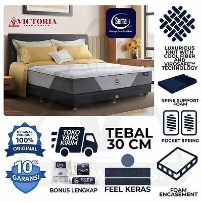 Serta Sleep-X Fullset  Full Set  180 x 200  180x200  Kasur Spring Bed Springbed Termurah Paling Mura