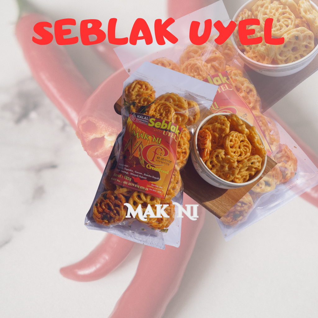 

Kerupuk Seblak Uyel Mak Ni 105 gram