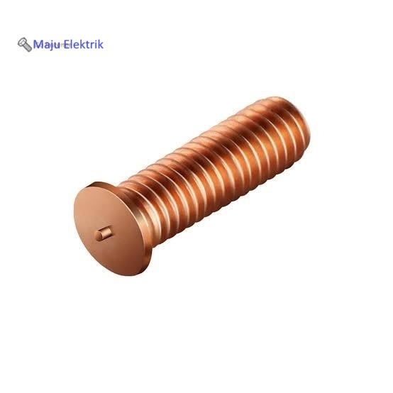 1PACK(100PCS) M6X15 CD STUD WELDING STEEL WITH COPPER PLATED / BAUT STUD LAS TEMBAK BESI LAPIS TEMBA