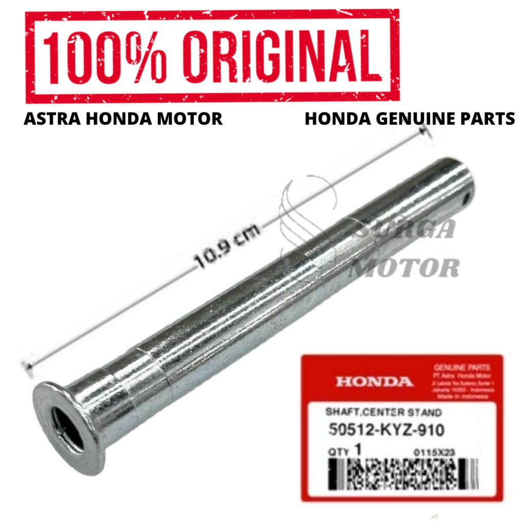 As Standar Tengah  Supra X 125 FI Helm In Blade 110 CT125   50512-KYZ-910 Shaft Center Stand Jagrak 