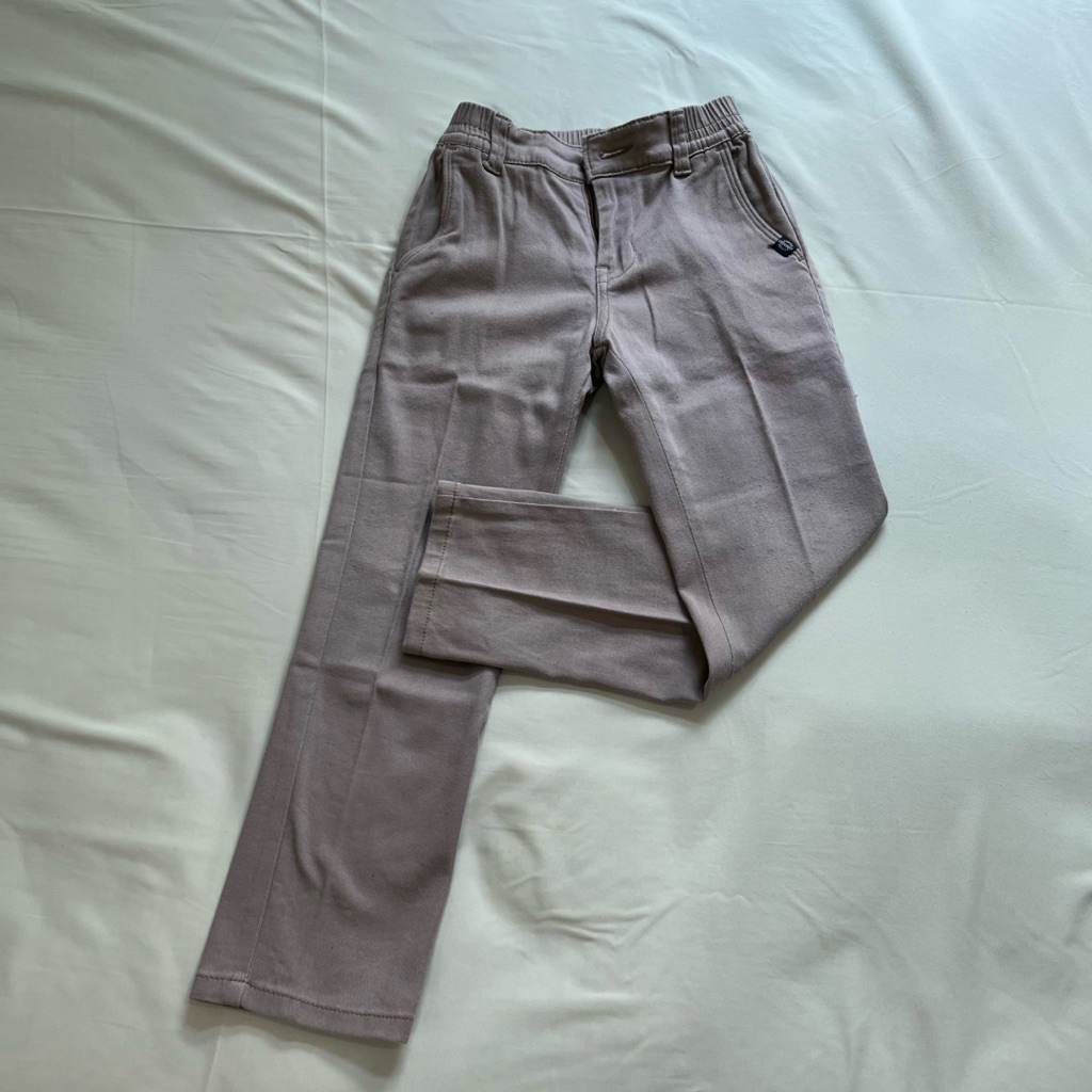 Preloved Celana Panjang Stretch Anak Laki Crocodile Junior Grey Abu Muda