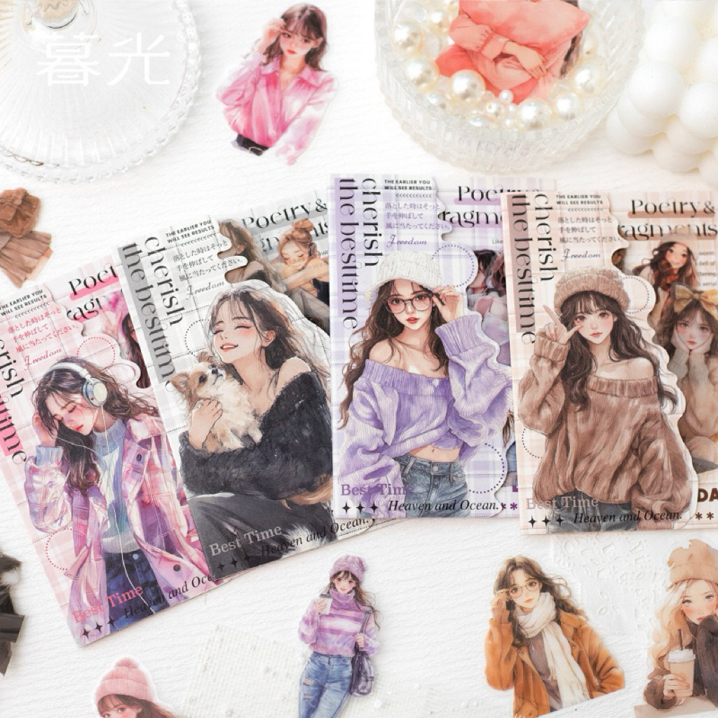 

(3BA) sticker transparan wanita cantik stylish cute pretty cool daily life