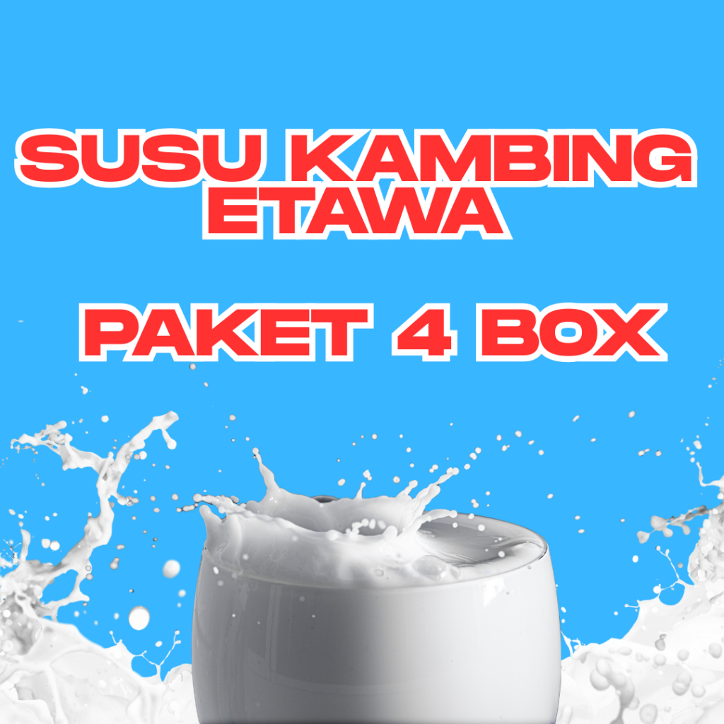 

PAKET 4 BOX SUSU KAMBING ETAWA RASA ORIGINAL PERBOX ISI 10 SACHET