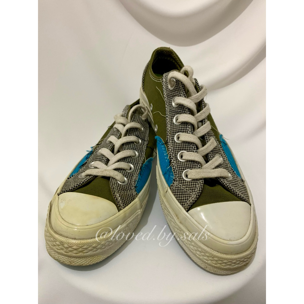 (Preloved) Converse Chuck Taylor Patchwork - Blue Green