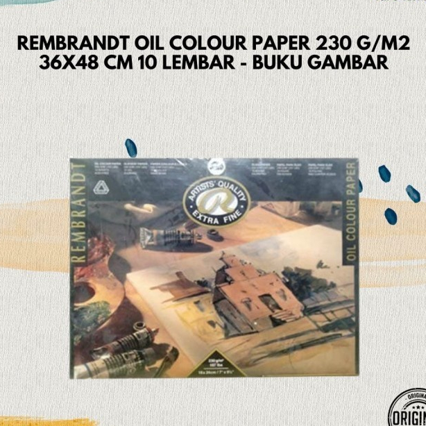 

Rembrandt Oil Colour Paper 230 g/m2 36x48 cm 10 lembar - Buku Gambar