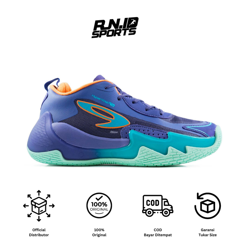 910 Sepatu Training NAKAMI FLOW UNGU/BIRU-MD/JINGGA