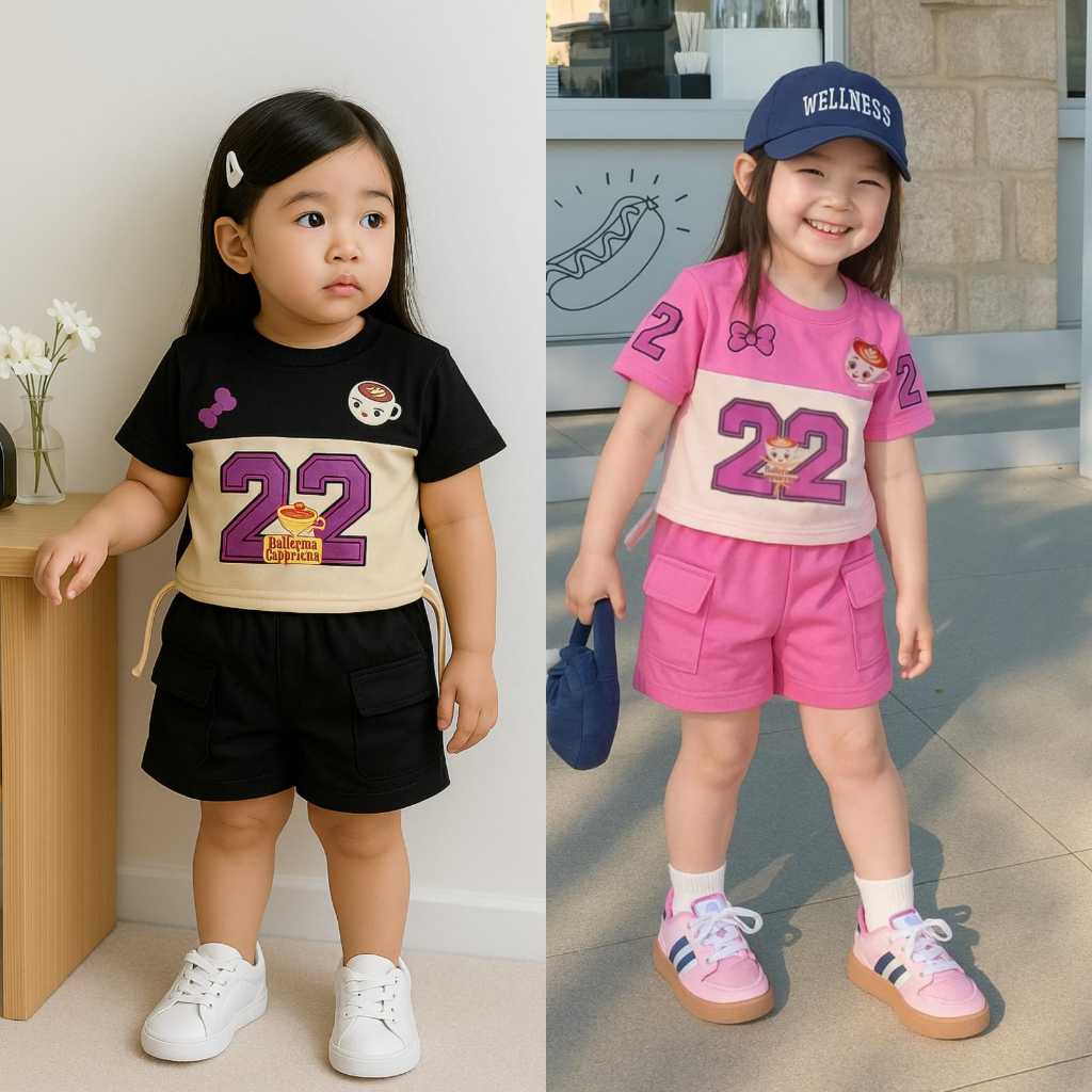 SETELAN BAJU BALLERINA CAPPUCINA UMUR 1-6 TAHUN BAJU ANAK PEREMPUAN VIRAL BALLERINA TERBARU