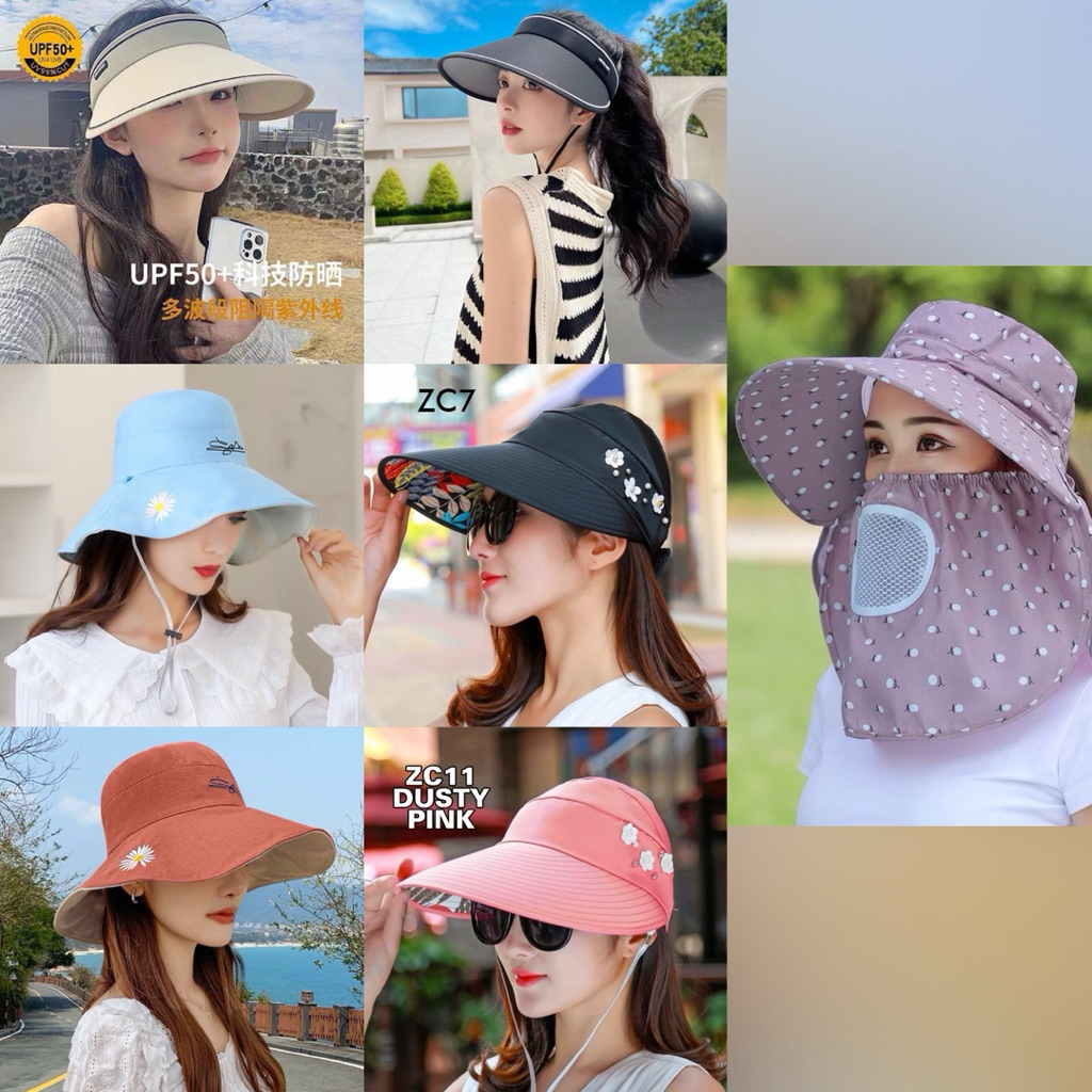 Topi Visor Topi Pantai Topi Anti Panas Matahari