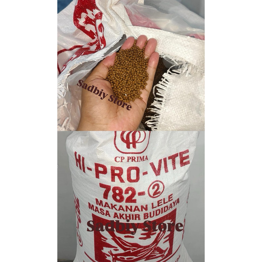 PELET IKAN 1KG, HI-PRO -VITE 781, 782, 783 Pakan Ikan Lele, Gurami, Patin, Bandeng, Nila