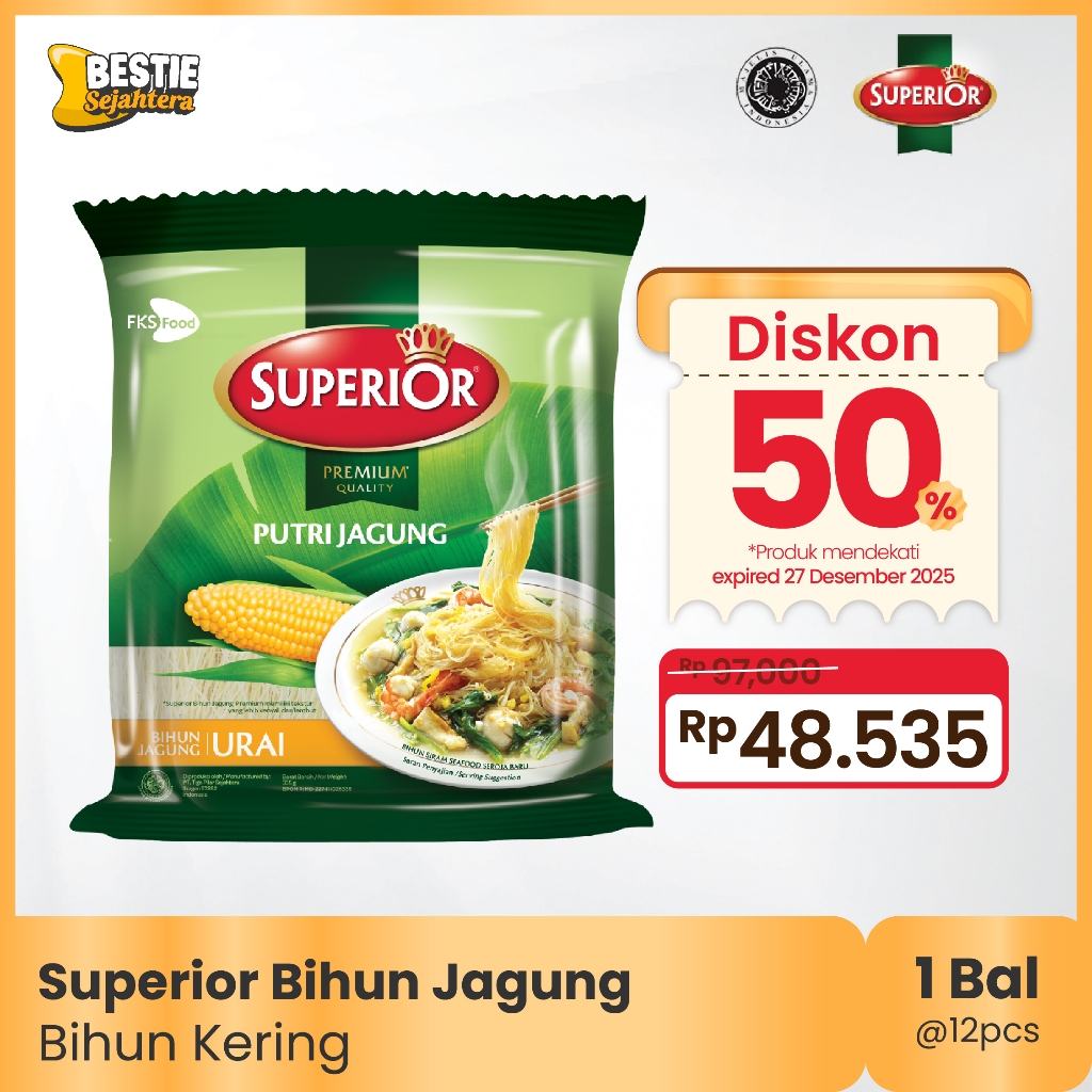 

FLASH SALE!Bihun Superior Jagung - 335gr