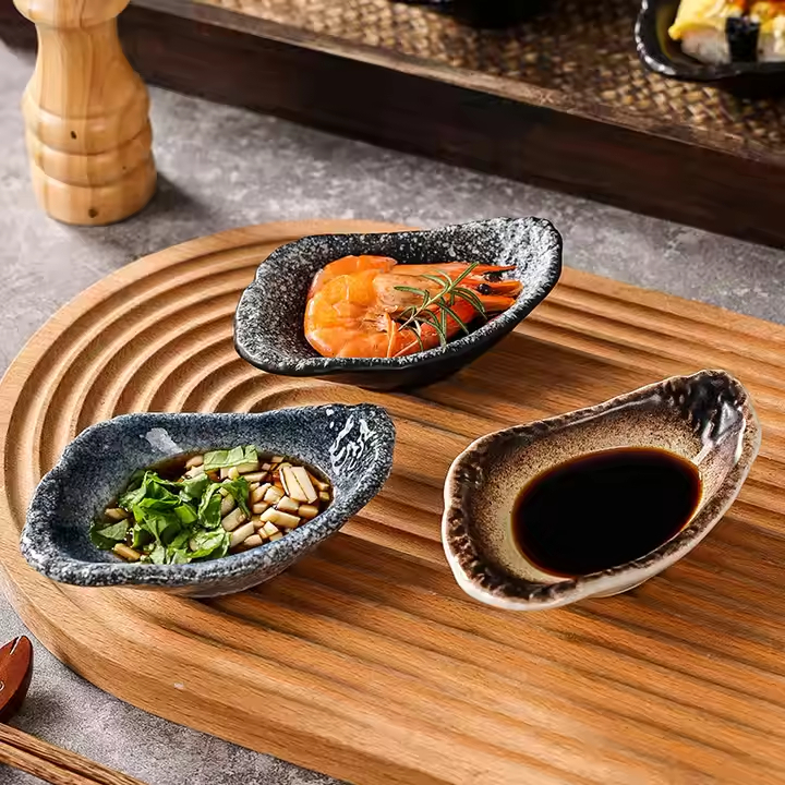 Japanese Ceramic Soy Sauce Dish Premium Elegan