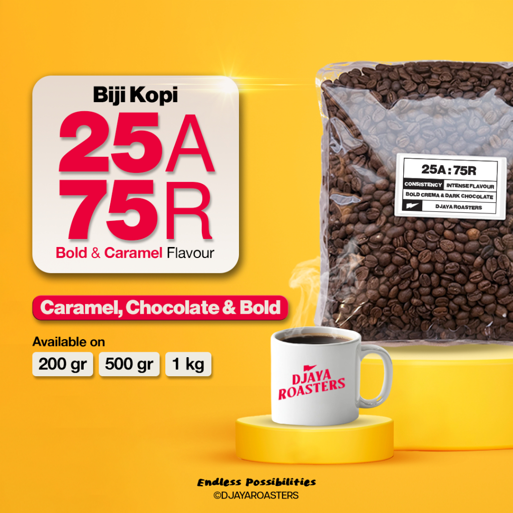 

Biji Kopi 25:75 Arabika Robusta Classic Coffee Espresso Blend