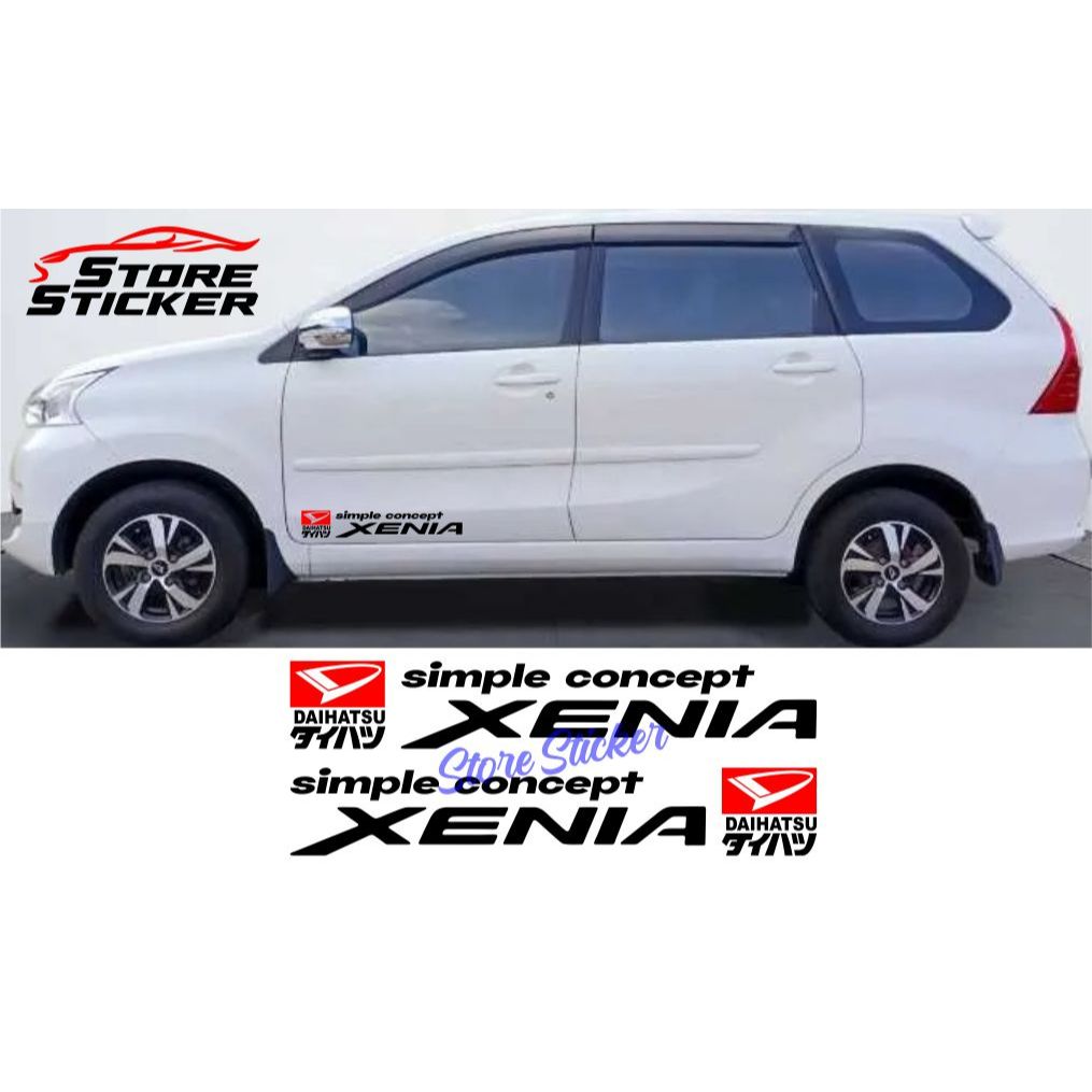 Stiker mobil daihatsu xenia stiker cutting mobil body samping keren