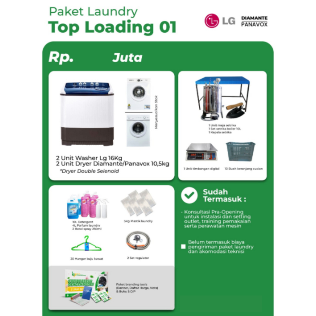 Paket Usaha Laundry Kiloan Siap Pakai Cocok Untuk Pemula