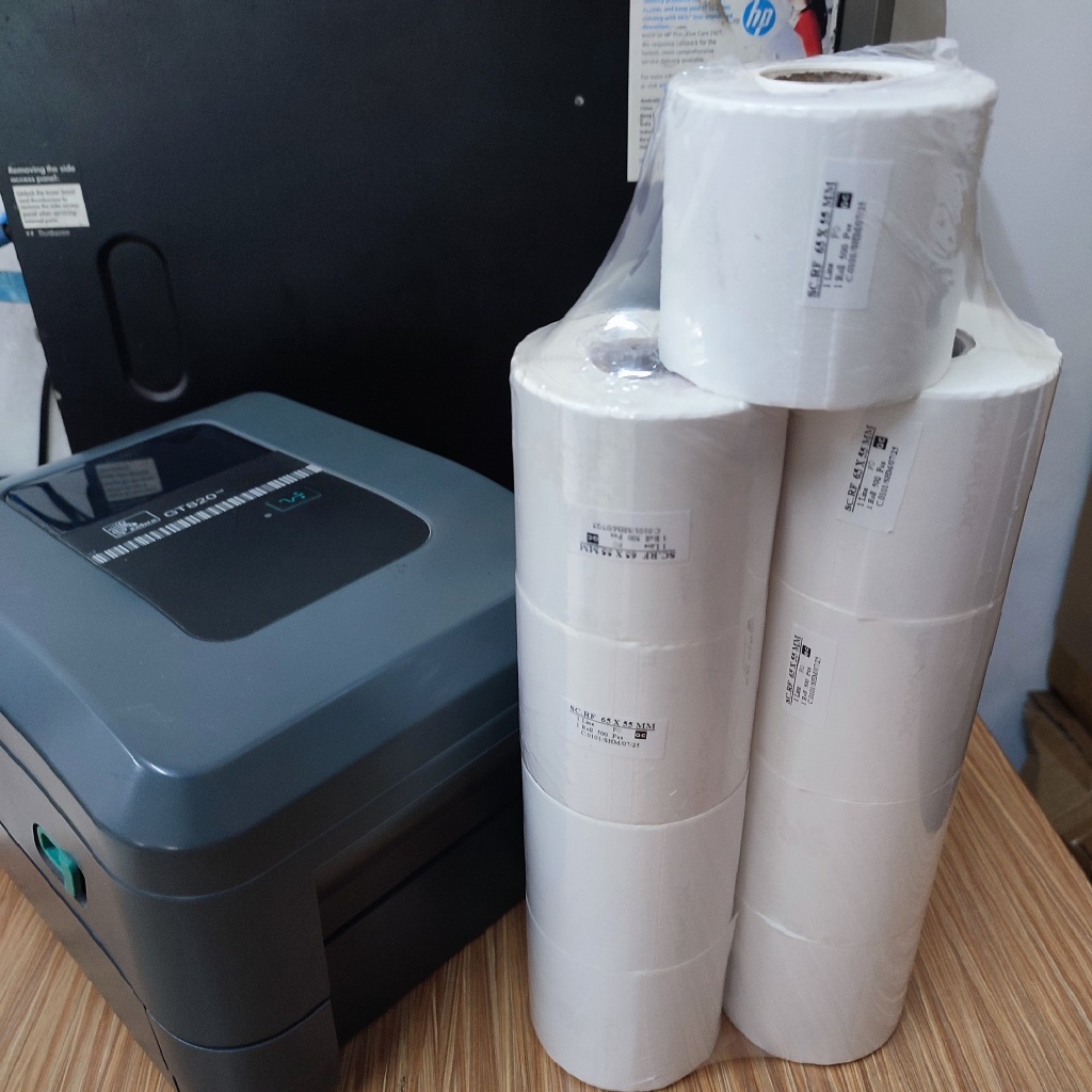 

SEMICOATED 65 X 55 MM 500 PCS LABEL STIKER STICKER ETIKET 65x55 BARCODE