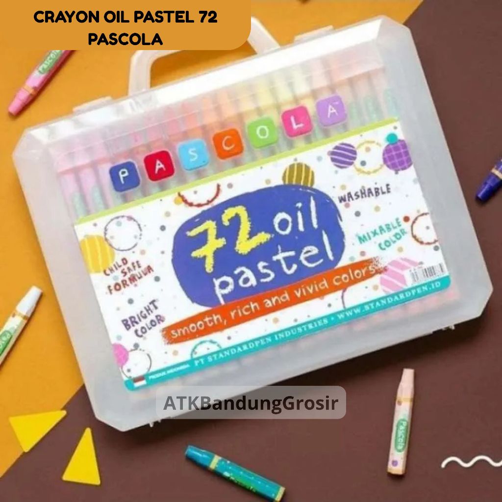 

Crayon / Krayon Pascola Oil Pastel ISI 72 Warna Murah