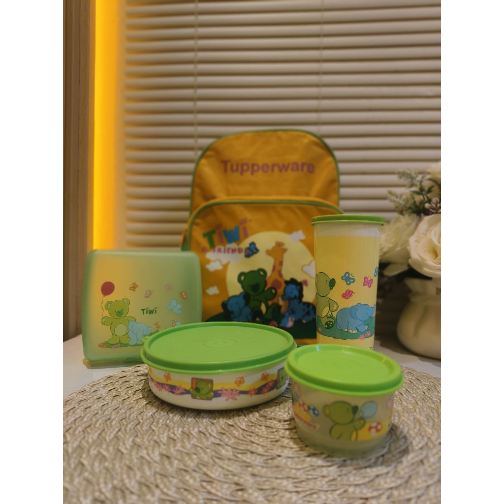 paket bekal tupperware fullset rare aslinya cakep