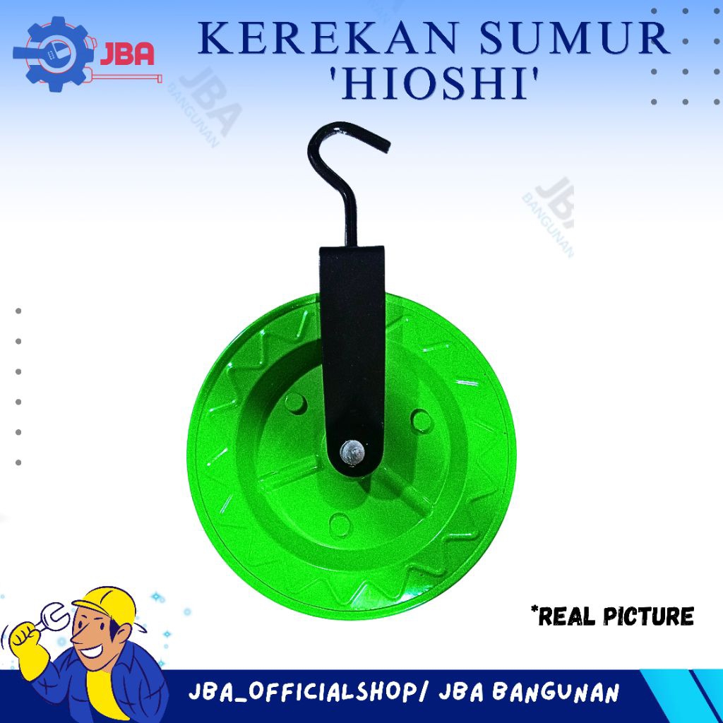 Jual HIOSHI Katrol Sumur Bulat ECO / Kerekan Sumur /Kerekan Timba Air /Kerekan Timba / Jual kerekan 