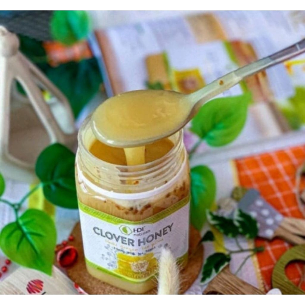 

clover honey 500gr exp 2029 ori free sendok kayu