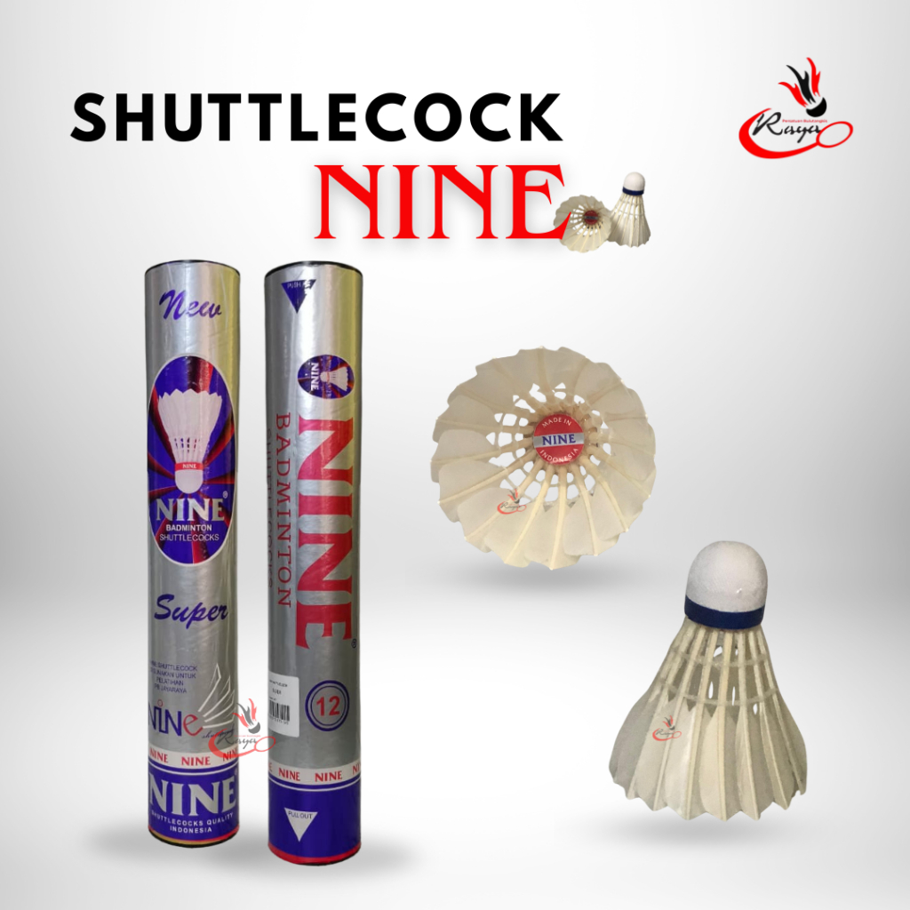 Shuttlecock Badminton Nine Silver Superr