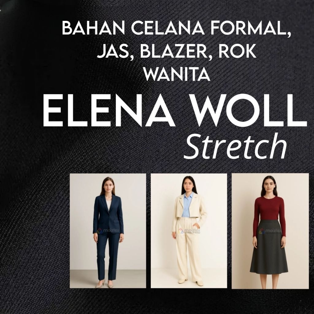 Kain Bahan Celana Formal Wanita, Jas, Blazer, Rok