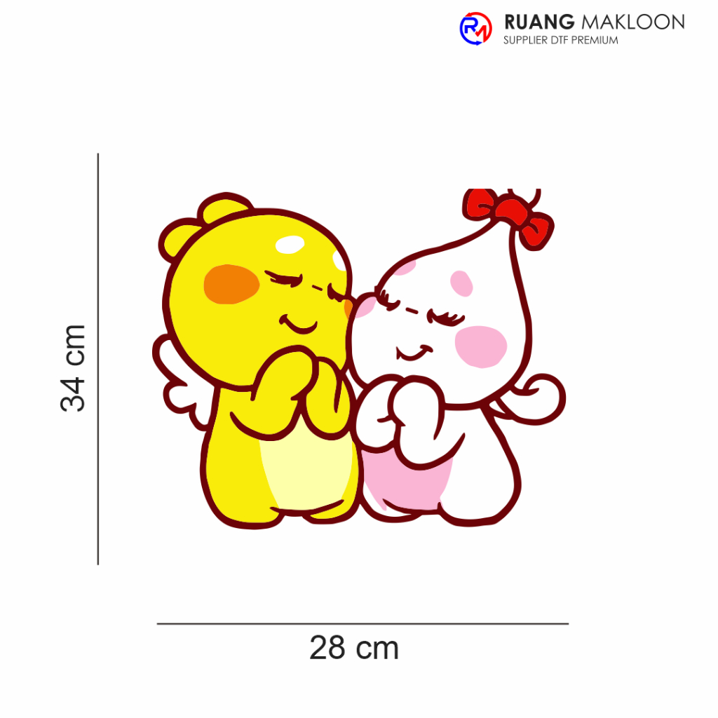 Sablon Setrika Sablon DTF Satuan A3 QOOBEE - SIAP PRESS