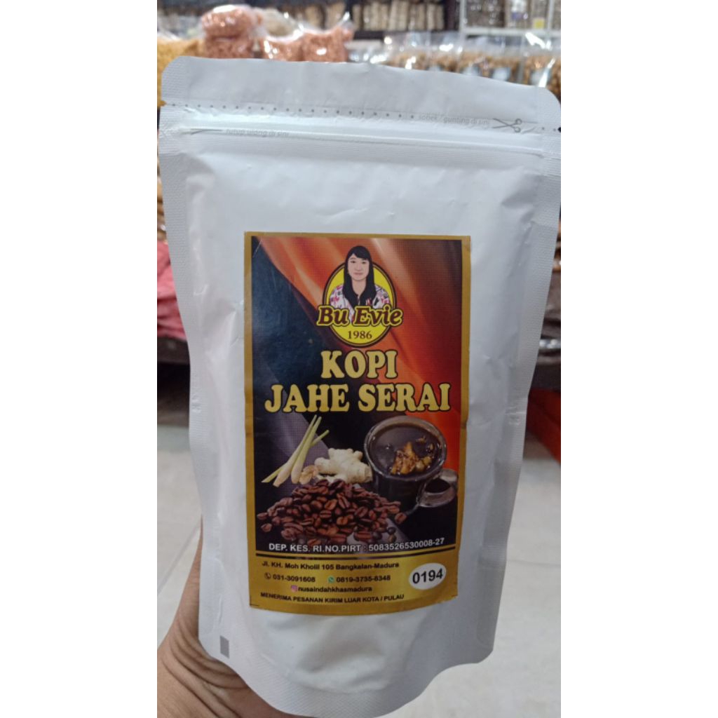 

Kopi Jahe Serai Bu Evie 150gr