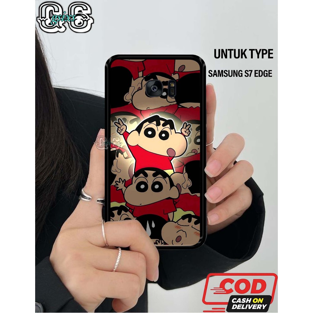 Casing Case Hp Samsung S7 Edge [motif sincan] Aneka casing, case, custom case, case aesthetic case m