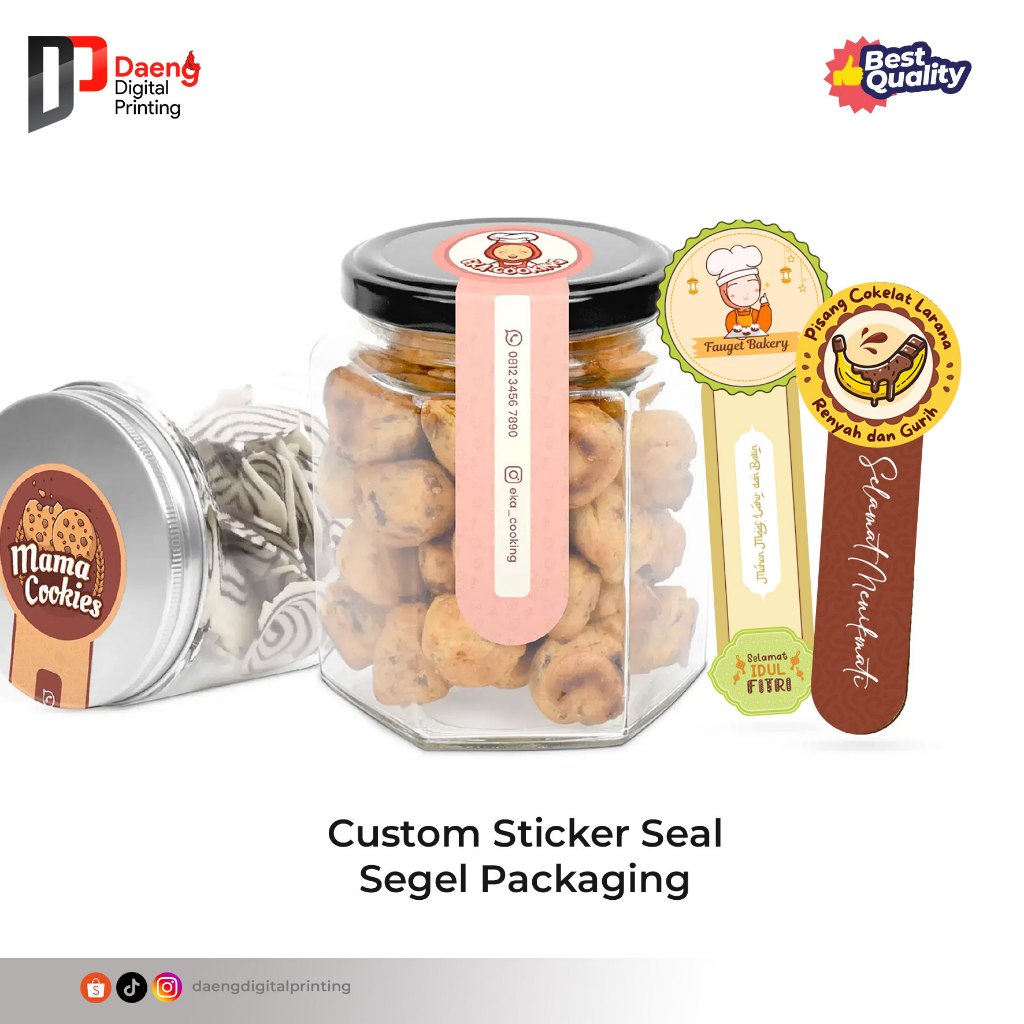 

Cetak Stiker Segel / Stiker Seal Label / Stiker Botol /Stiker Toples