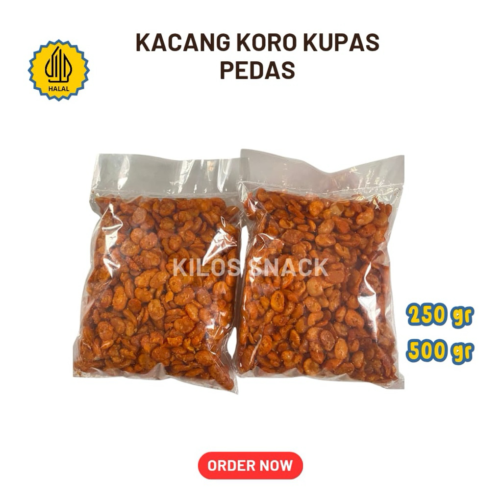 

koro pedas manis gurih renyah berkualitas kemasan kiloan asli khas nusantara