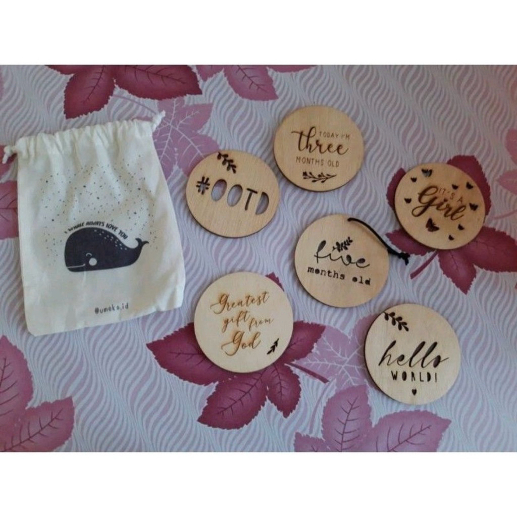 milestone maternity wooden milestone baby preloved