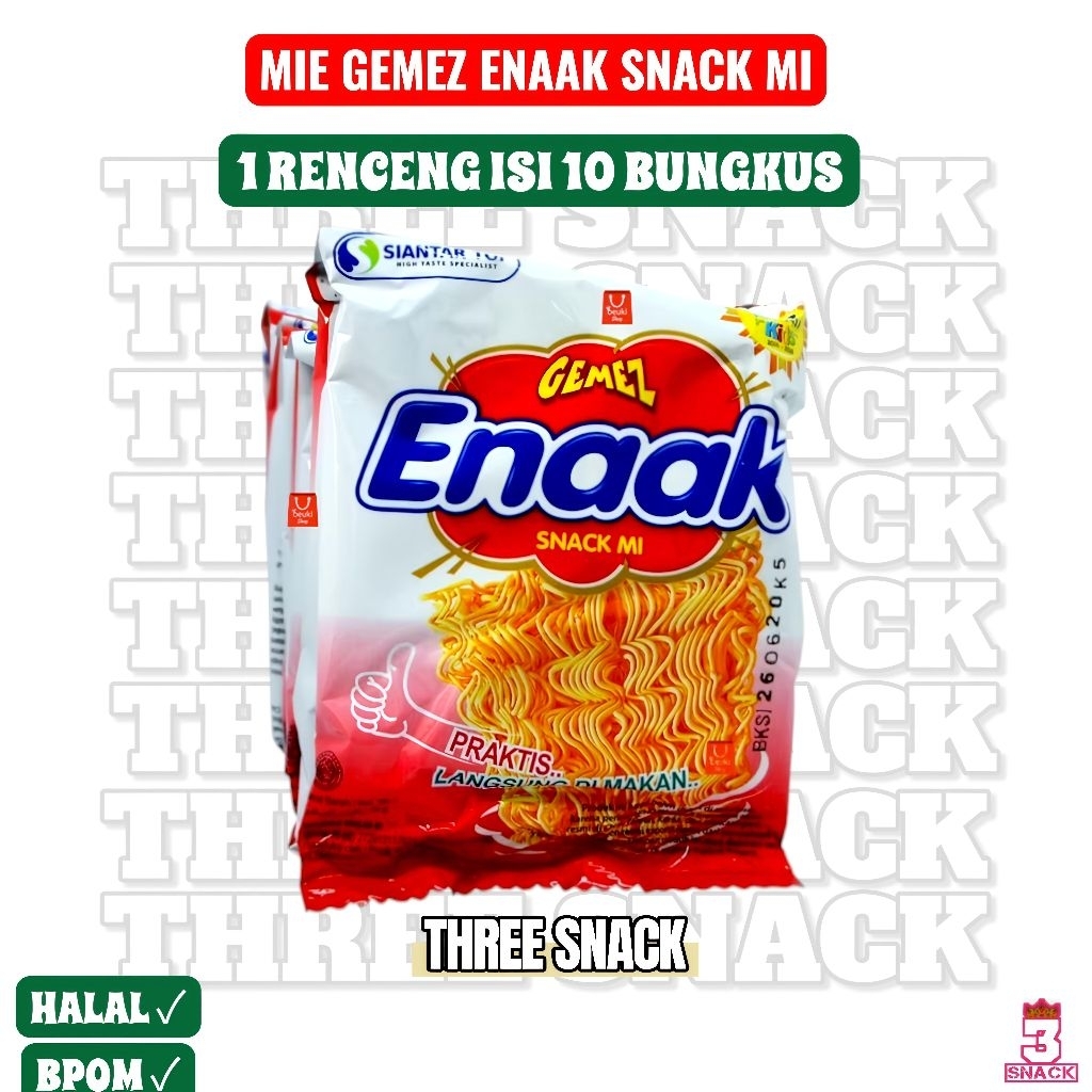 

1 RENCENG MIE GEMEZ ENAAK ISI 10 BUNGKUS