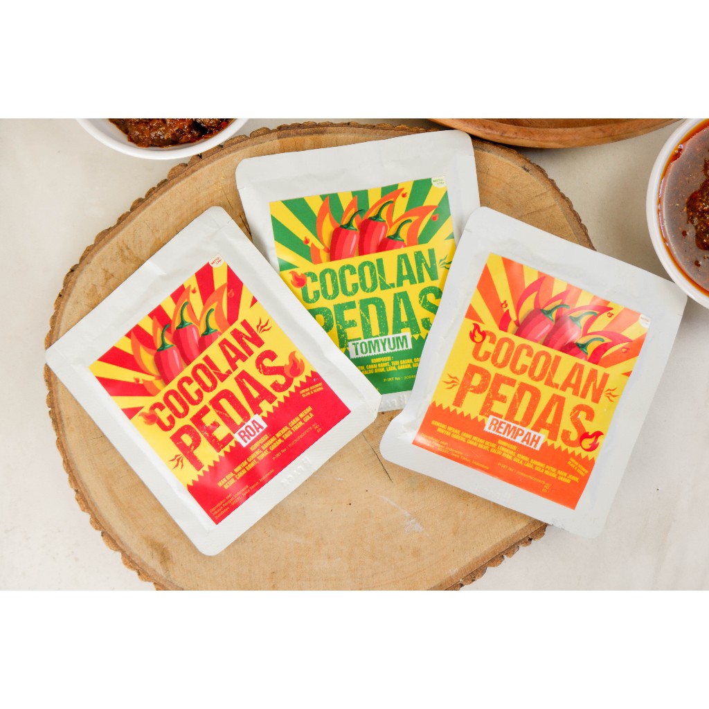 

COCOLAN PEDAS Sachet 17g | Sambel Praktis Varian Roa, TomYum & Rempah