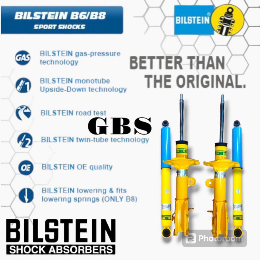 SHOCKBREKER SHOCK DEPAN BELAKANG RUSH ORIGINAL BILSTEIN B6