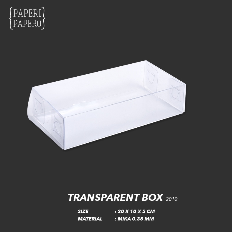 

Transparent Box (20 x 10 x 5 cm) - Kotak Mika Transparan / Packaging Hampers Souvenir Snack