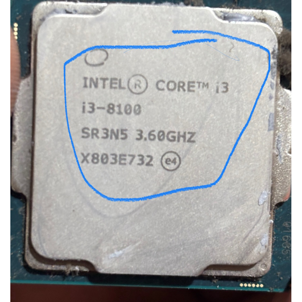 core i3 8100 copotan cpu