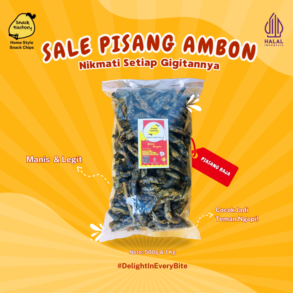 

SF Sale Pisang Ambon 500g & 1Kg Manis Legit