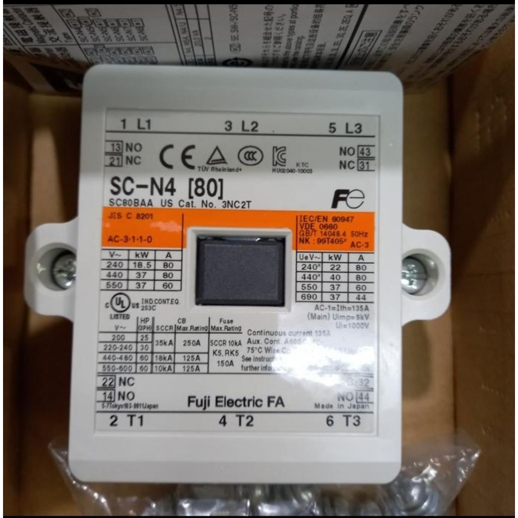 KONTAKTOR/CONTACTOR FUJI SC-N4 SCN4 220V ORIGINAL