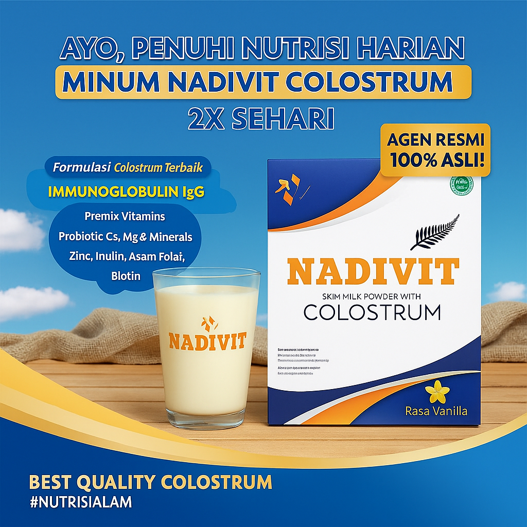 

NADIVIT Colostrum Susu Kolostrum 100% Asli Original Agen Resmi Tangerang