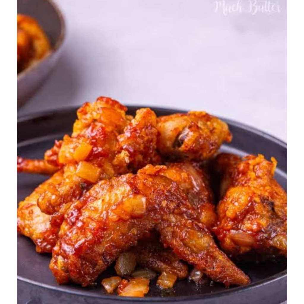 

Spicy chiken wings 6pcs plus Spicy bbq sauce Frozen (khusus instant)