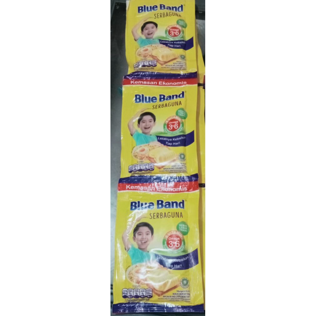 

blue band serbaguna 50g, 1 renteng isi 6 pcs