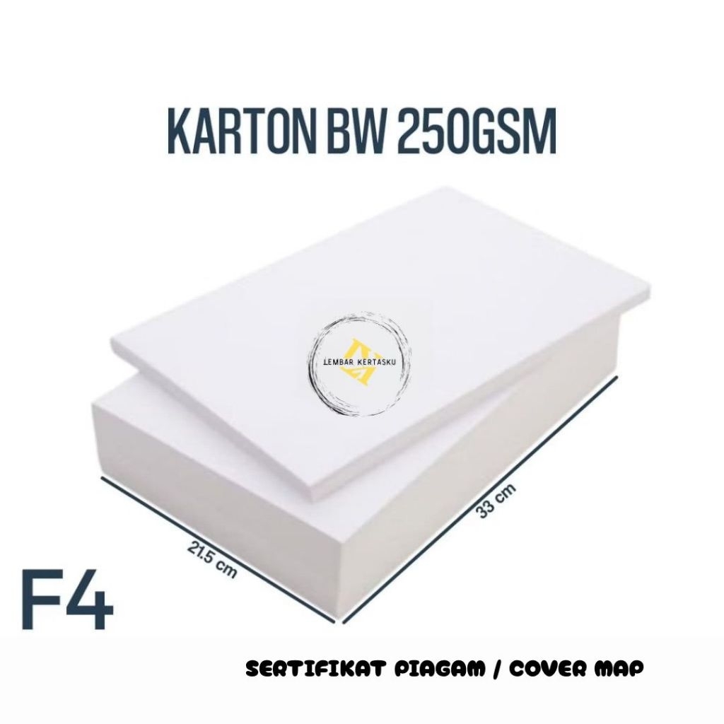 

Kertas BW 250gsm F4 isi 500 lembar / Kertas Karton BW