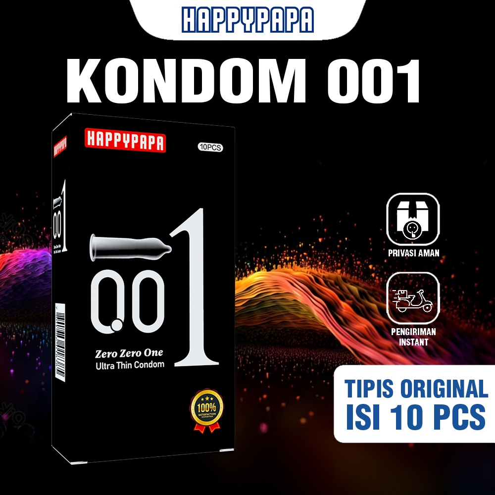 Happypapa Kondom 001 Tipis Original 10 Pcs