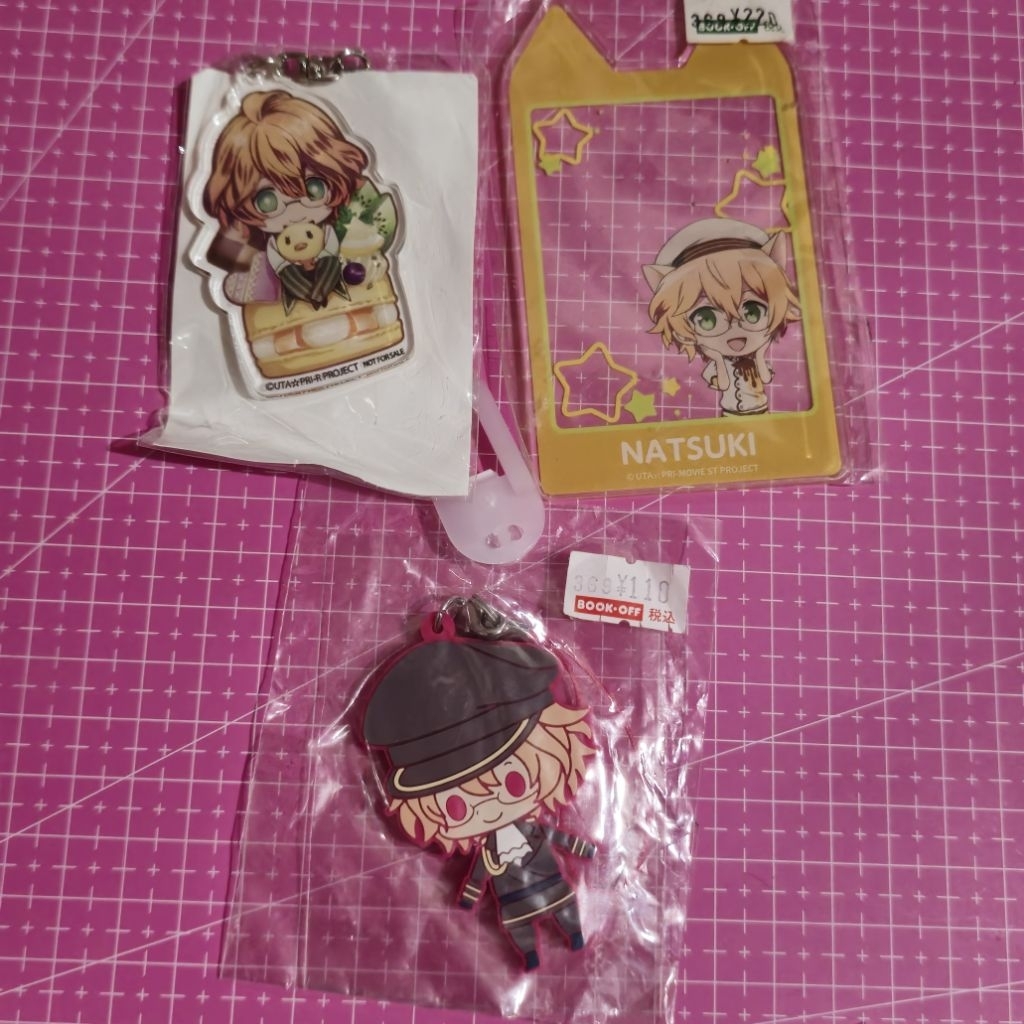 Natsuki Shinomiya utapri uta no prince sama keychain gantungan kunci akrilik acrylic rubber strap ba