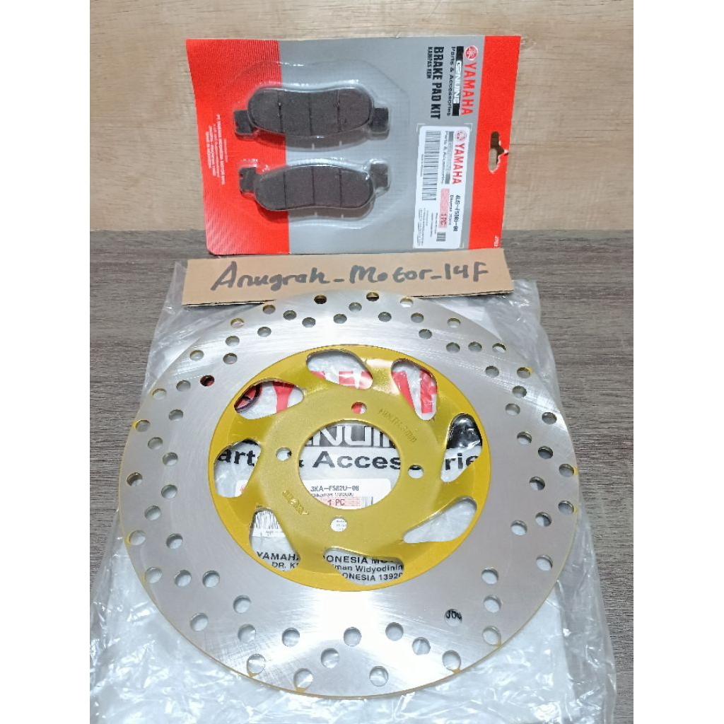 Piringan Cakram+Kampas Rem Depan Yamaha RX King RX New 3KA Ori Sunstar