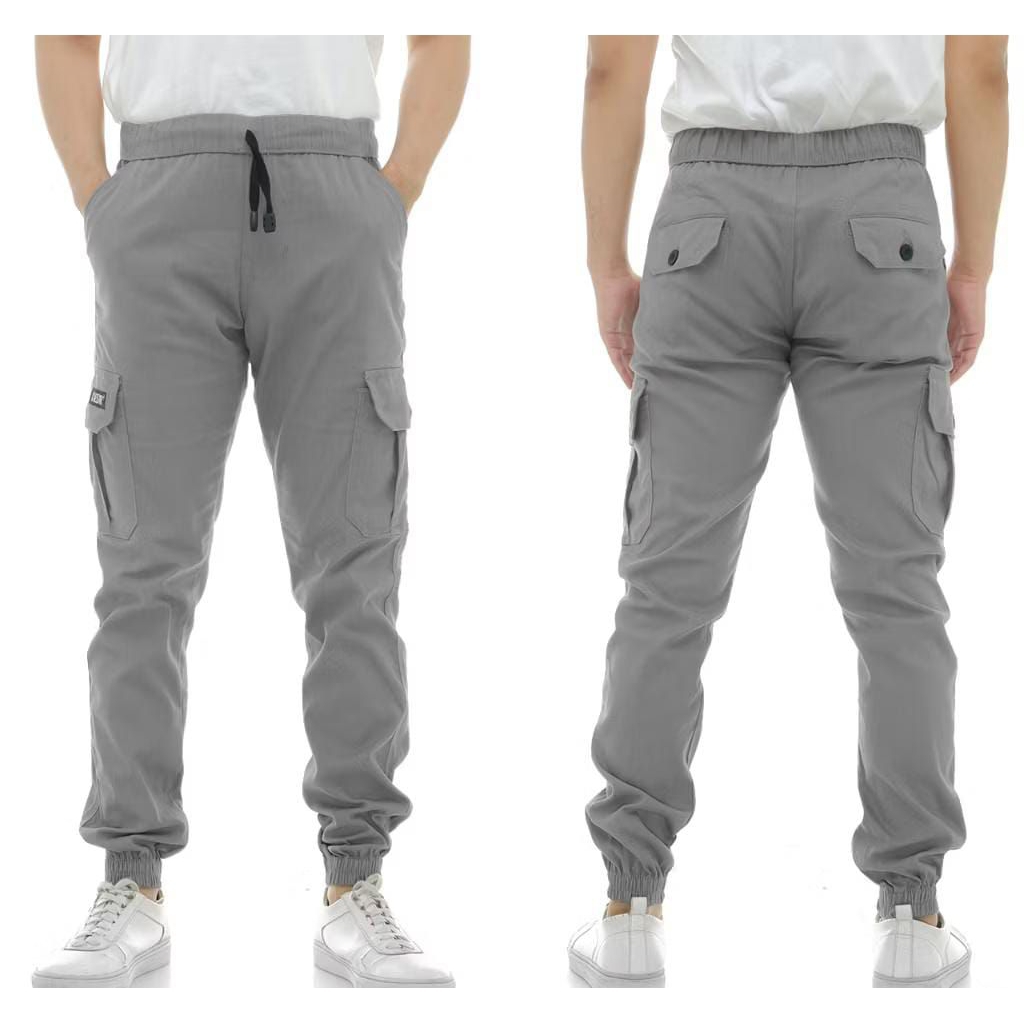 Celana Panjang Joger Cargo Pria Bahan Melar Celana Cargo Pria Dewasa