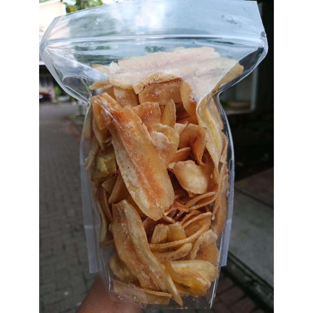 

Keripik Pisang Kepok Asin 300 gram