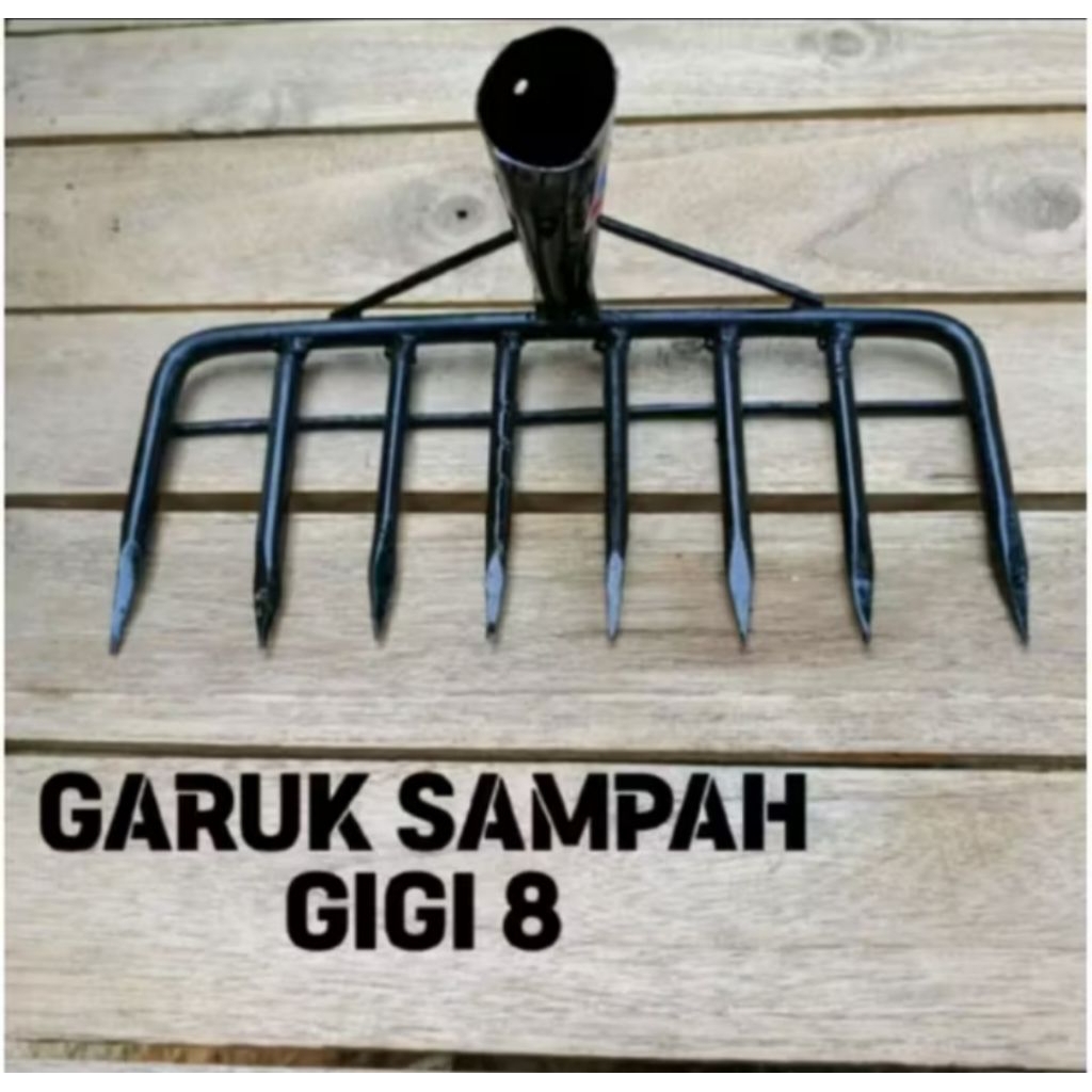 Garukan sampah, Garukan rumput, Garukan tanah gigi besi 8